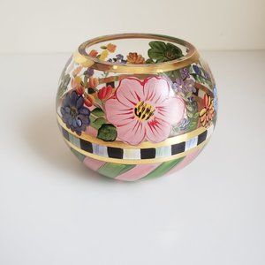 MacKenzie-Childs Floral Heirloom Globe Vase